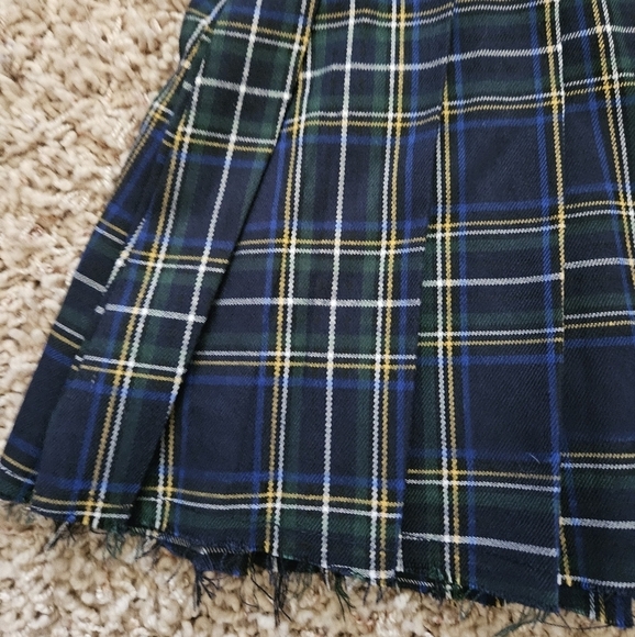 NEW Dolls Kill Current Mood Pleated Plaid Mini Skirt- small - Picture 3 of 8